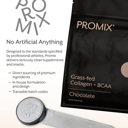 Promix Collagen Peptides and BCAA, Chocolate, 2.5lb Bulk