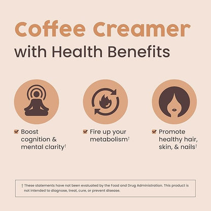 NativePath Keto Coffee Creamer Powder Hazelnut — Keto-Friendly, Non-Dairy & Low Sugar Creamer. Made with Grass-fed Collagen Protein Powder, MCT Oil & Monk Fruit. Soy & Gluten Free (7.6OZ)