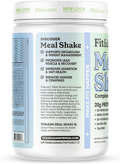 Fit & Lean Meal Shake, Fat 0.8 lbs (365 g),10 g),10 Servings