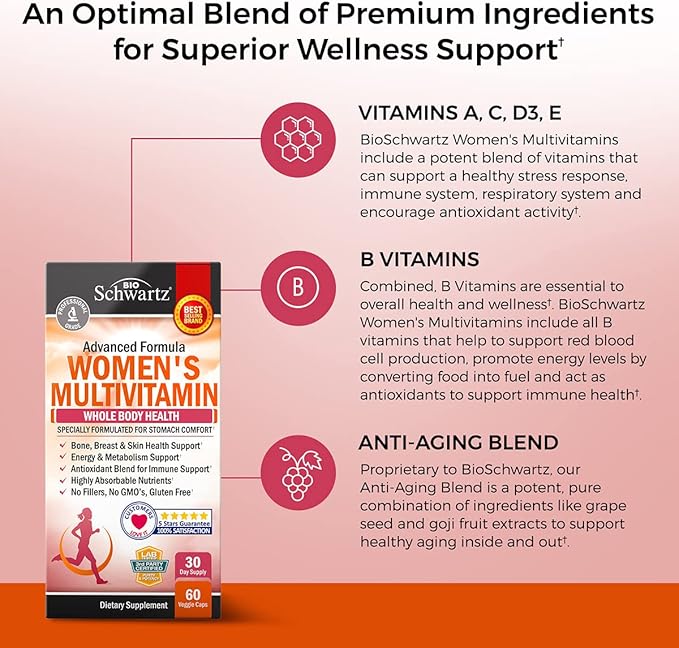 Multivitamin for Women with Vitamin D3 60Ct