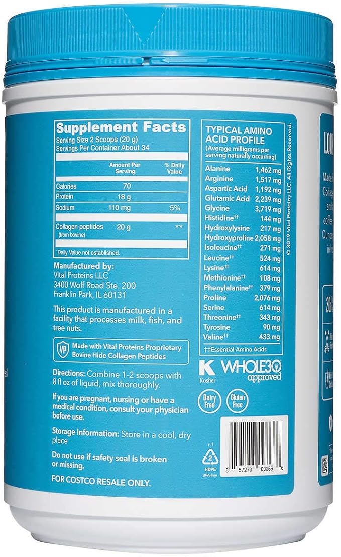 Vital Proteins Collagen Peptides Grass Fed 24 oz 2 Pack