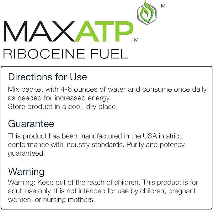 Max ATP, Riboceine Fuel, 30 Packets (0.24 Ounce), 30 Servings
