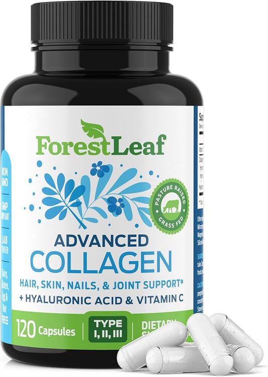 ForestLeaf Multi Collagen Pills with Hyaluronic 120 Caps