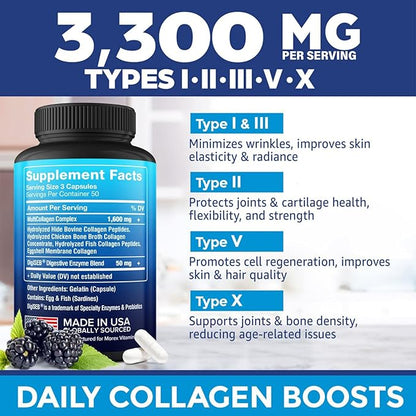 Multi Collagen Pills (Types I, II,