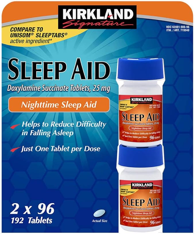 Sleep Aid Succinate 25 Mg 4 96 Tabs