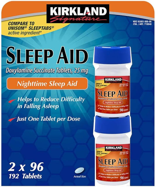 Sleep Aid Succinate 25 Mg 4 96 Tabs