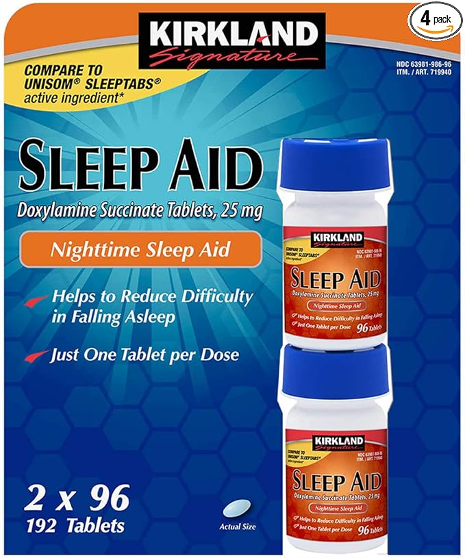 Kirkland Signature Sleep Aid, 192 Tablets (2 Pack)