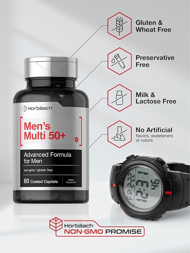 Horbäach Men's Multivitamin 50 Plus 60 Caplets