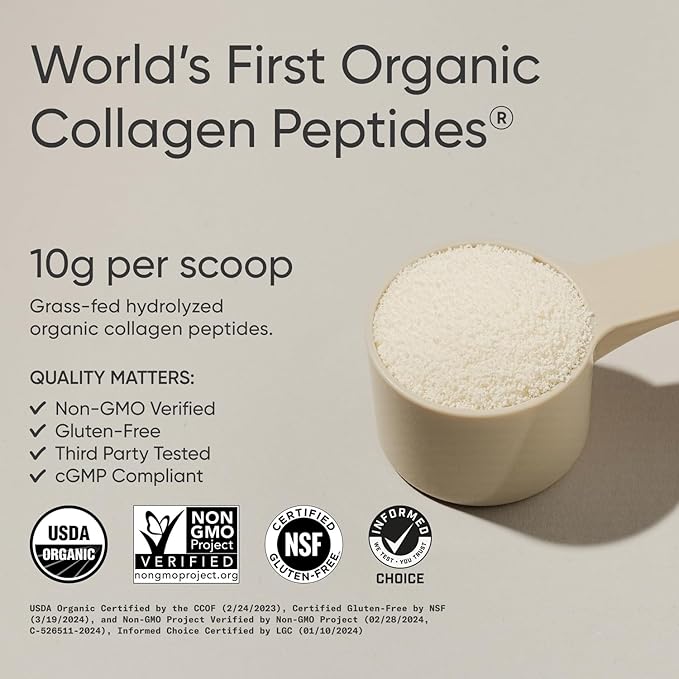 Sports Research­® Organic Collagen Peptides 30 Servings