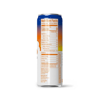 JUNO Rocket Unflavored Sparkling Mineral Water with Organic Caffeine, Celtic Salt, Potassium, and Calcium, 12 Pack