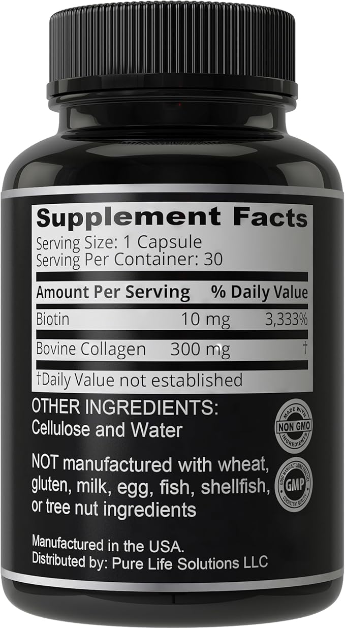 Biotin and Collagen Supplements 10000mcg Biotin 2-in-1 Hair