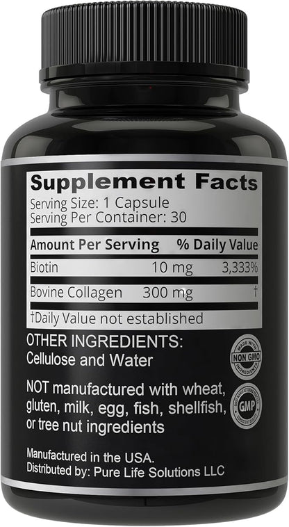 Biotin and Collagen Supplements 10000mcg Biotin 2-in-1 Hair