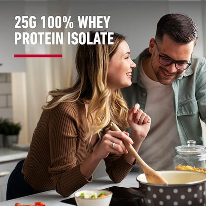 Isopure Zero Carb 100% Pure Whey Isolate Protein Powder, Lactose Free, Gluten Free, With Vitamins, Strawberries & Cream, 25g Protein Per Serving, 3 Lbs, 44 Servings