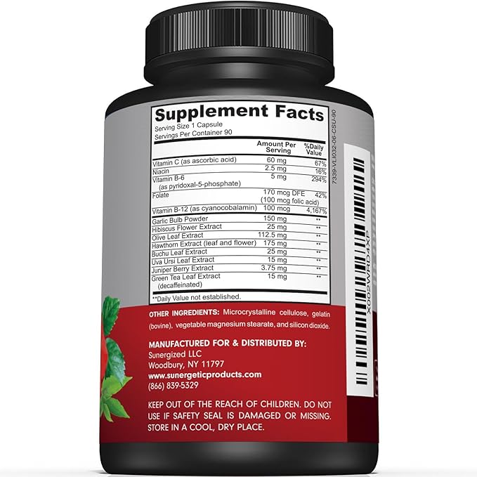 Premium Blood Pressure Support Supplement 90 Capsules
