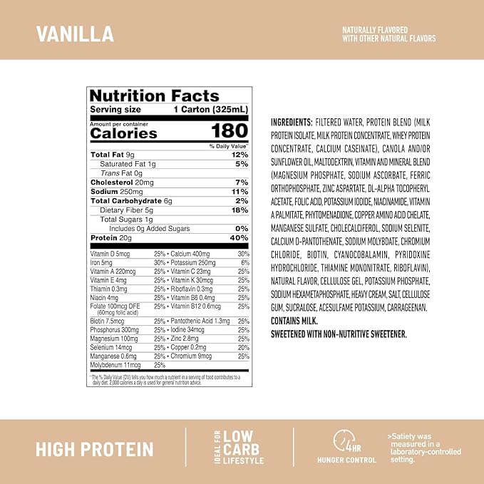 SlimFast High Protein Vanilla Bundle- 12 (20g Protein) 26 Servings (20g Protein)