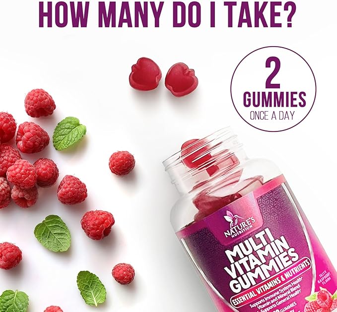 Multivitamin Gummies, Extra Strength Daily Multi B6, B12, B12, Zinc 120 Gummies