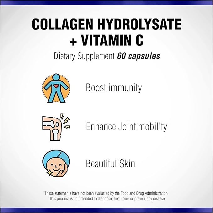 Collagen Plus Vitamin C by Natural 60 Capsules