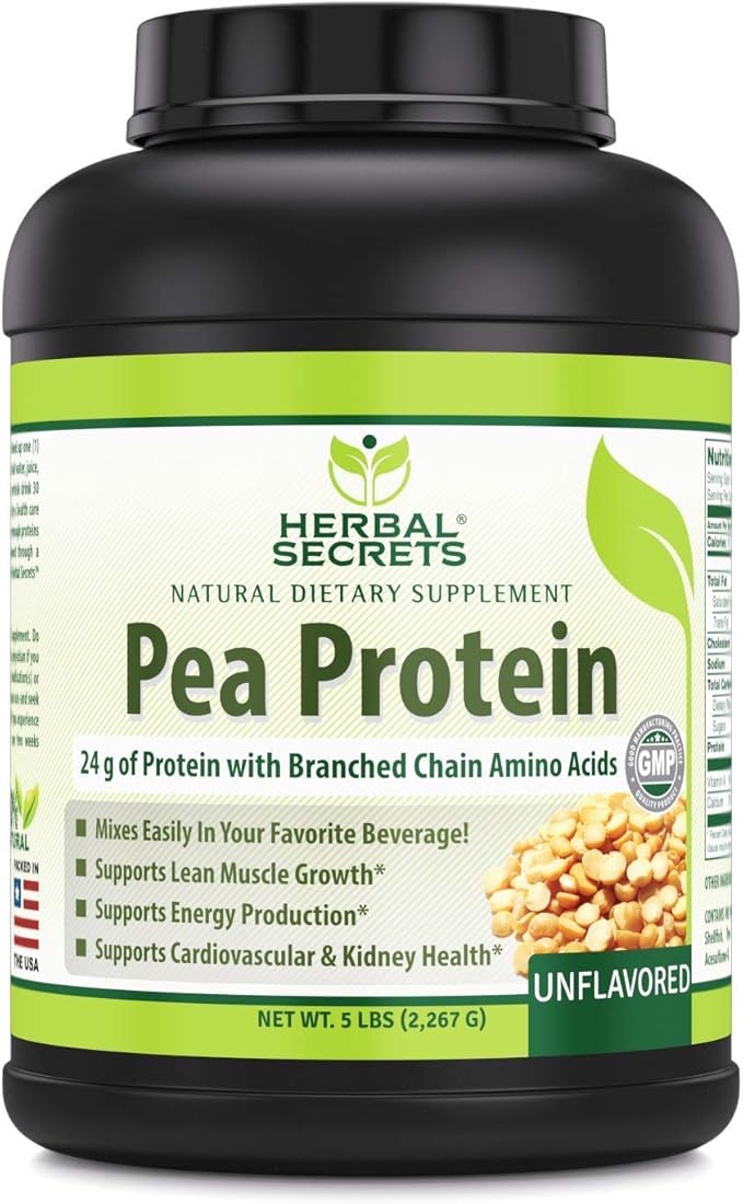 Herbal Secrets Pea Protein Powder 5 Lbs