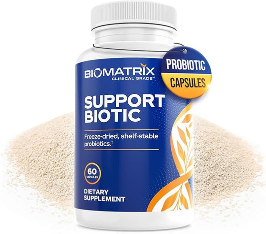 Saccharomyces boulardii Probiotic Supplement w/L. paracasei, L. rhamnosus, Bifidobacterium, Acidophilus – Prebiotic Complement – Temp-Stable, 30-60 Day Supply