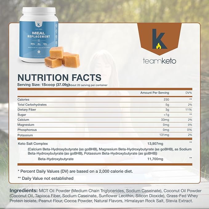 Meal Replacement Powder Gluten Free Contains 100% natural 742g- Salted