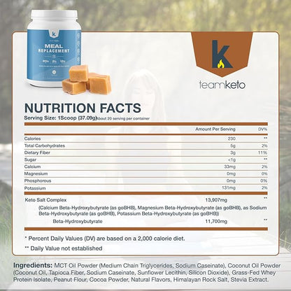 Meal Replacement Powder Gluten Free Contains 100% natural 742g- Salted