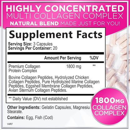 Collagen Peptides for Women & Men, 60 Capsules