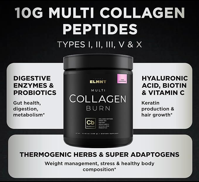 Super Collagen Burn Powder for Women KSM66, Apple