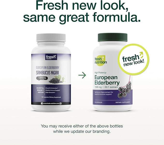 Elderberry Immune Support – Strongest DNA 1800mg Sambucus