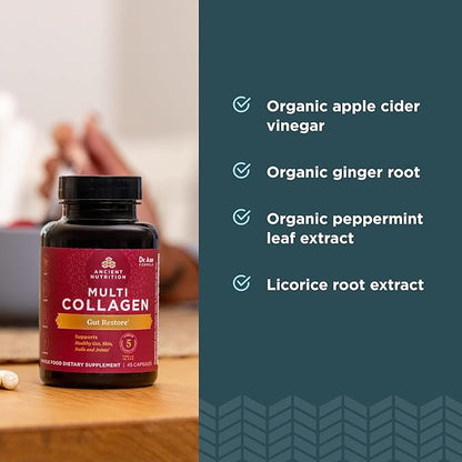 Collagen Pills with Probiotics for Gut 90 Ct,