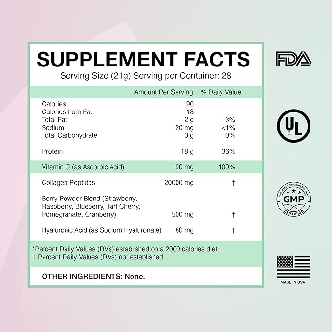 M+S Collagen Peptides Powder with Vitamin 1.29 Lb