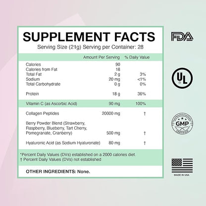 M+S Collagen Peptides Powder with Vitamin 1.29 Lb