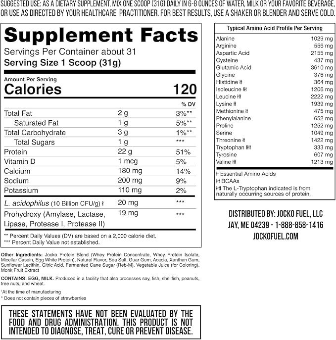 Jocko Mölk Whey Protein Powder (2 LB,