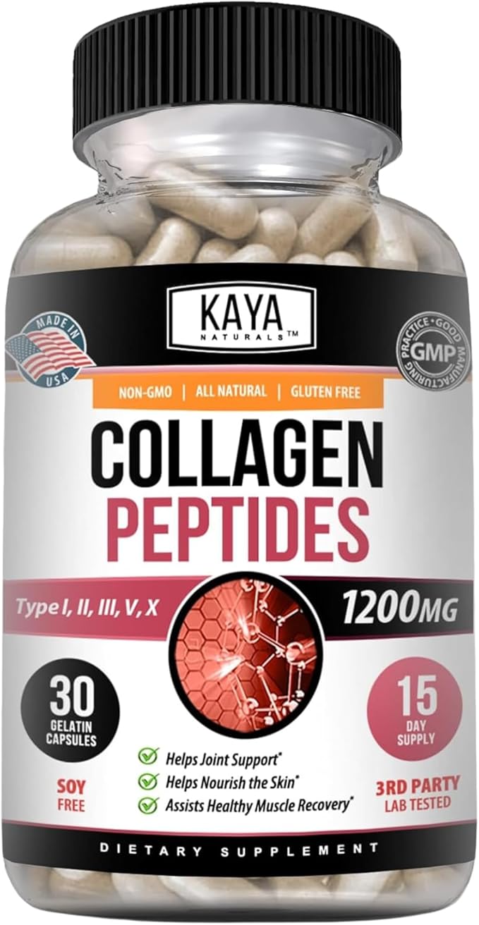 Kaya Naturals Multi Collagen Peptides Complex 30 Count