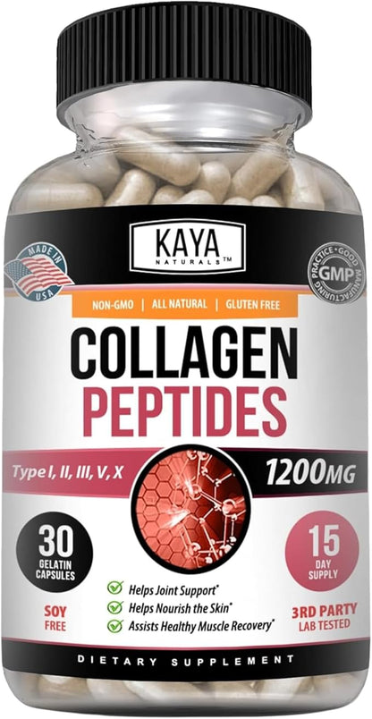 Kaya Naturals Multi Collagen Peptides Complex 30 Count