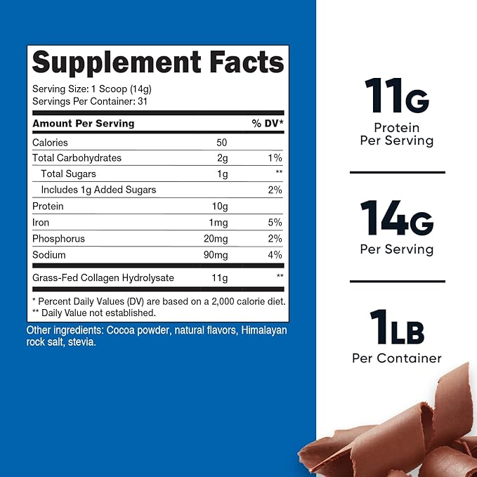 Nutricost Grass-Fed Collagen Powder 1LB (454