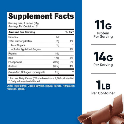 Nutricost Grass-Fed Collagen Powder 1LB (454