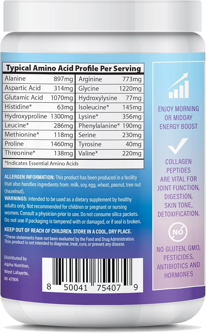 Peptide Energy Collagen Powder Hair, Nail, 8.92 oz