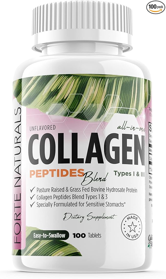 Collagen Peptide Pills 100 TABLETS Collagen