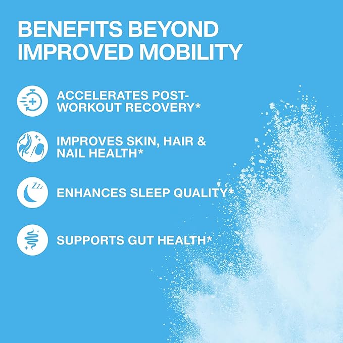 Mobility Hydrolyzed Collagen Peptides Supplement 28 Servings, 9.88 oz,
