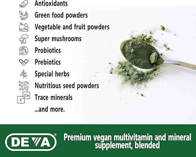 DEVA Tuba Prime Vegan Multivitamin High-Potency 90 Tabs, 2-Pack