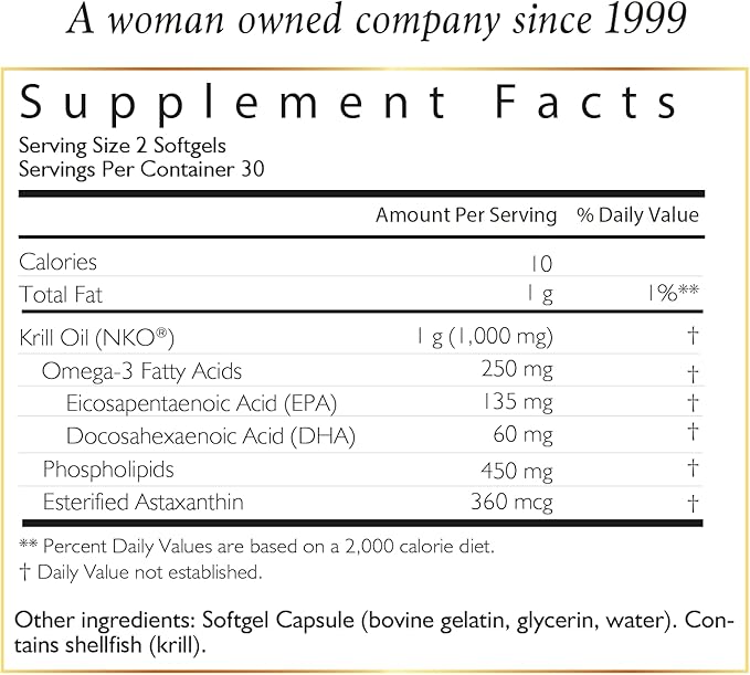 Coco March Pure Antarctic Krill Oil 1000 mg Omega-3 EPA,