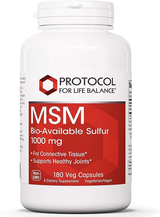 Protocol MSM Bioavailable Sulfur 1,000mg - 180 Veg