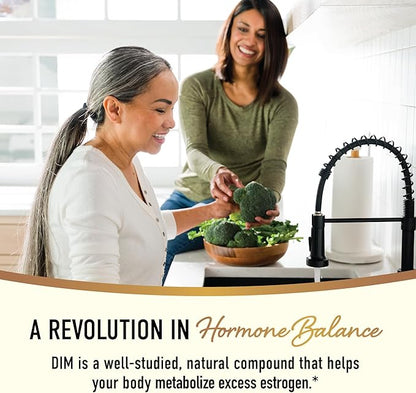 DIM Liquid Drops Supplement 100mg for Estrogen Balance for Women & Men | Hormone Balance, Menopause Supplements for Women, PMS Support & Antioxidant Support | Vegan, Non-GMO, Third-Party Tested