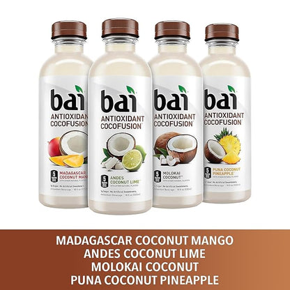 Bai Coco Volcanic Antioxidant Beverage Variety Pack (Pack of 1) 18 Fl Oz, 270 Fluid Ounce