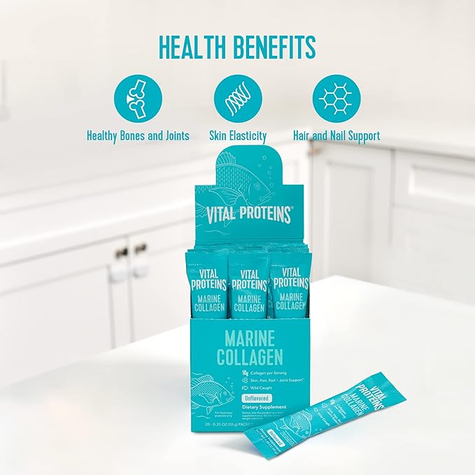 Vital Proteins Marine Collagen, Wild-Caught, Non-GMO (10g) (Box 20)