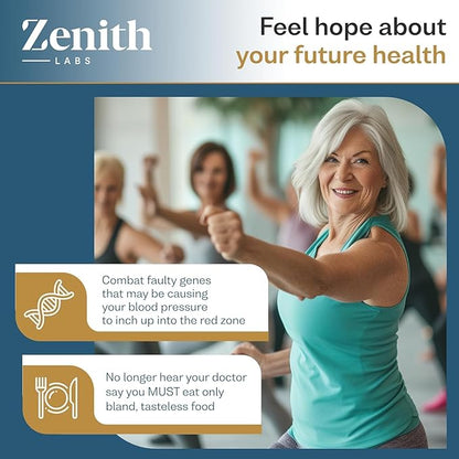 Zenith Labs BP Zone Natural Blood Pressure Supplement Advanced Formula Blood Pressure Capsules - Herbal Extract Pills to Help Lower BP Naturally - Circulatory, Cardiovascular Health Support