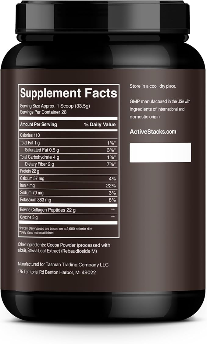 Collagen Peptides Protein Powder, Chocolate 1 & 3 Hydrolyzed 2 Pound