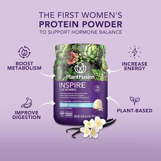 PlantFusion Inspire Plant Protein Powder for Women 1 lb