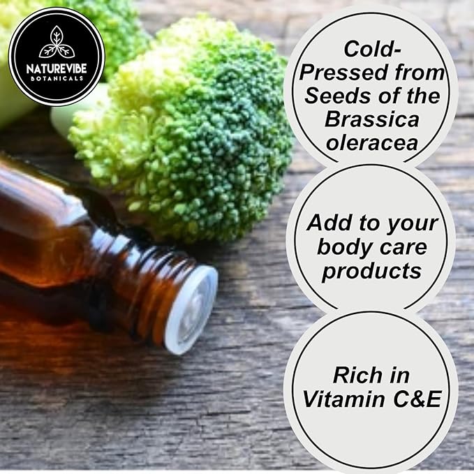 Naturevibe Botanicals Broccoli Oil 32 Ounces 100% Pure