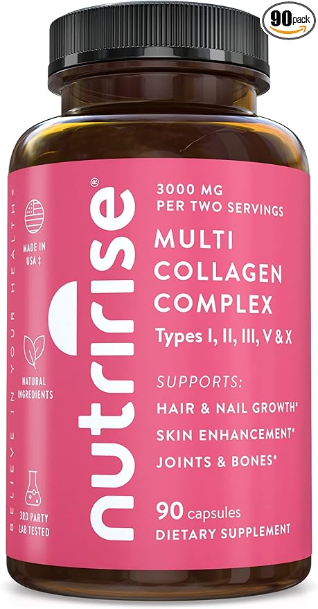 NutriRise Hydrolyzed Collagen Complex, Maximum Strength 1500 mg: 90 Count